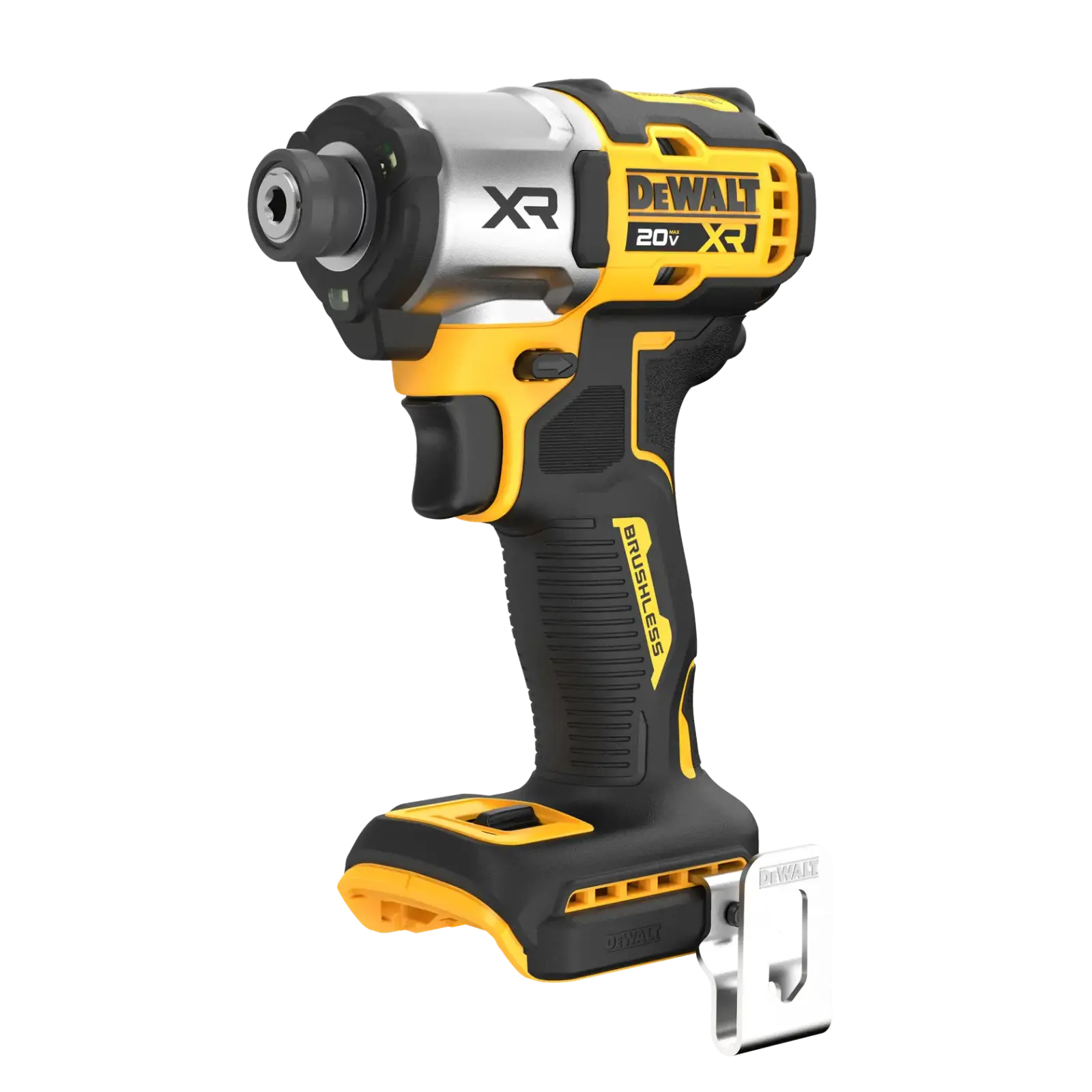 純色背景上的 DEWALT DCF845B 20V MAX XR 衝擊起子機單機