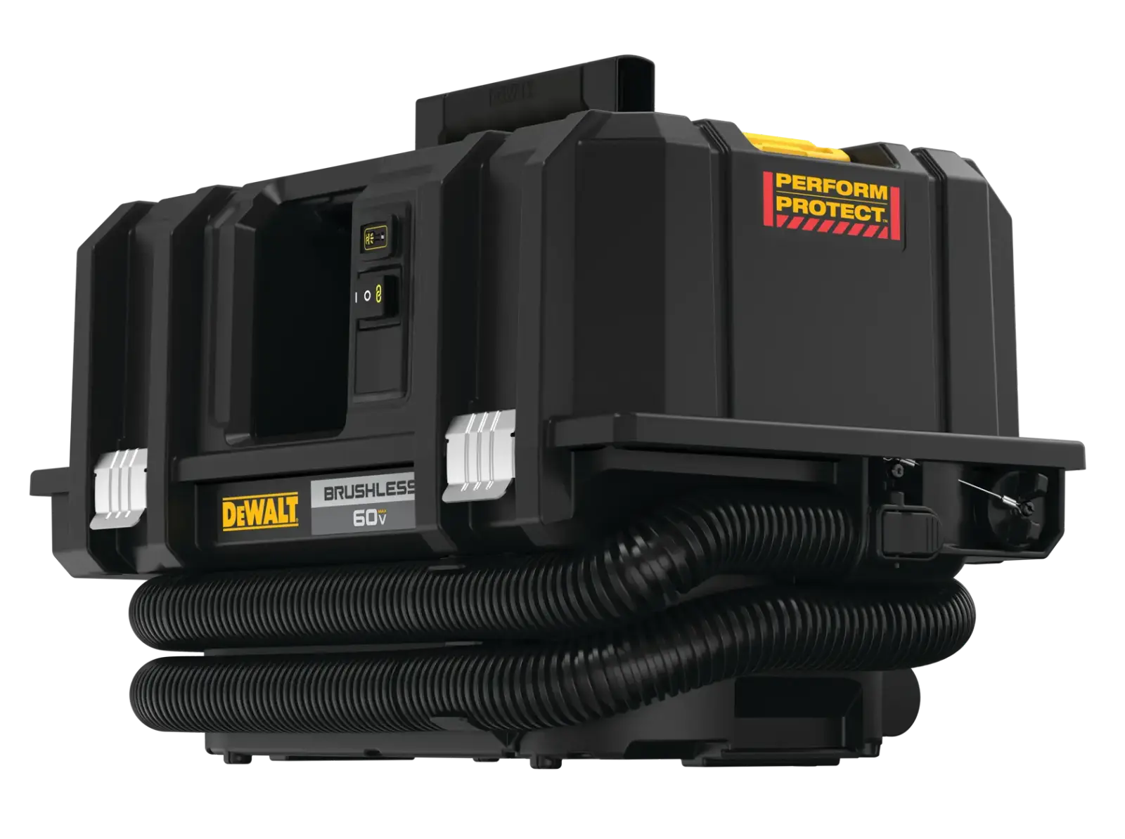 Extracteur de poussière sans fil DEWALT DCV585B FLEXVOLT 60V MAX sur fond uni