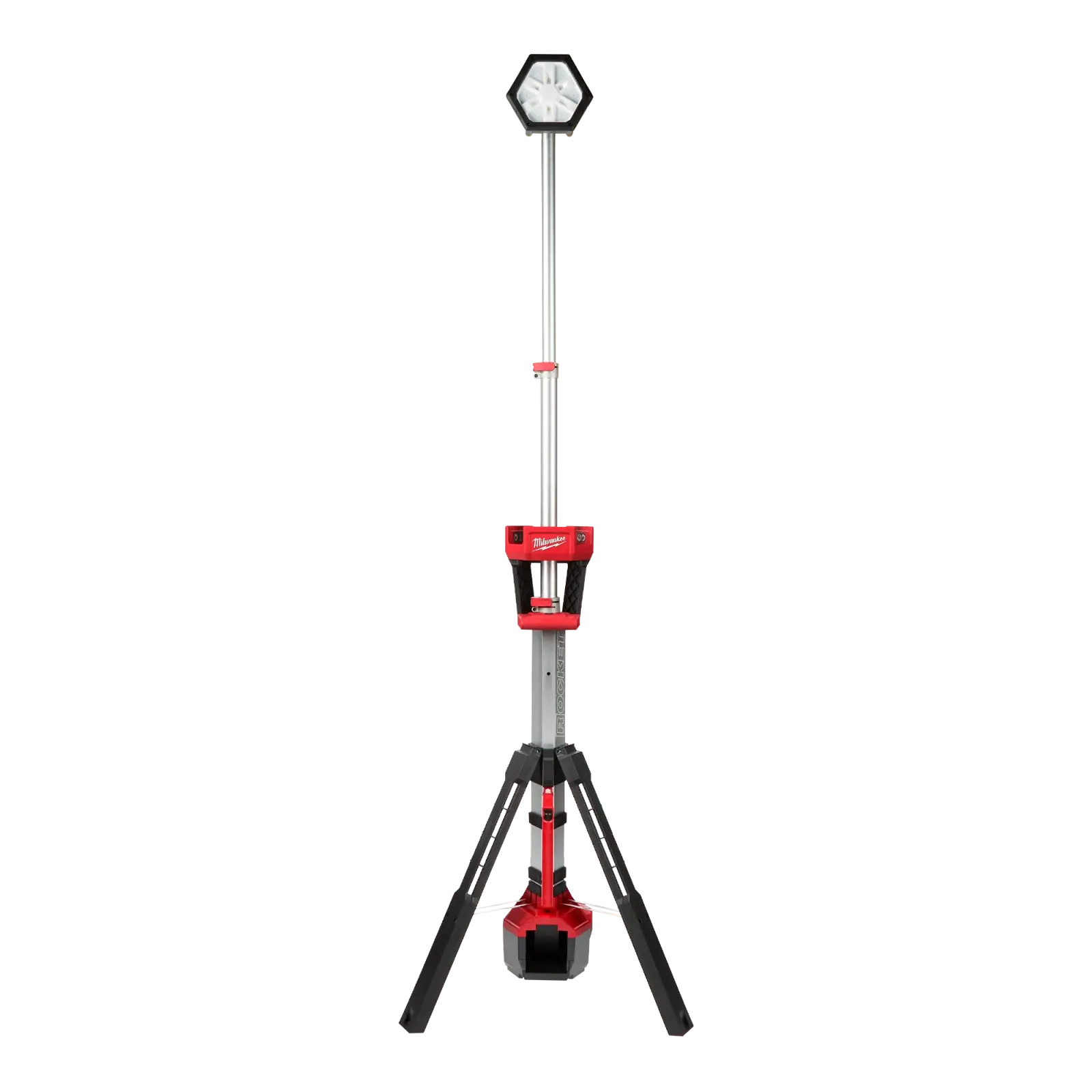 ਲਾਈਟ ਹੈੱਡ ਉੱਚਾ ਕੀਤੀ Milwaukee M18 ROCKET ਟਾਵਰ ਲਾਈਟ