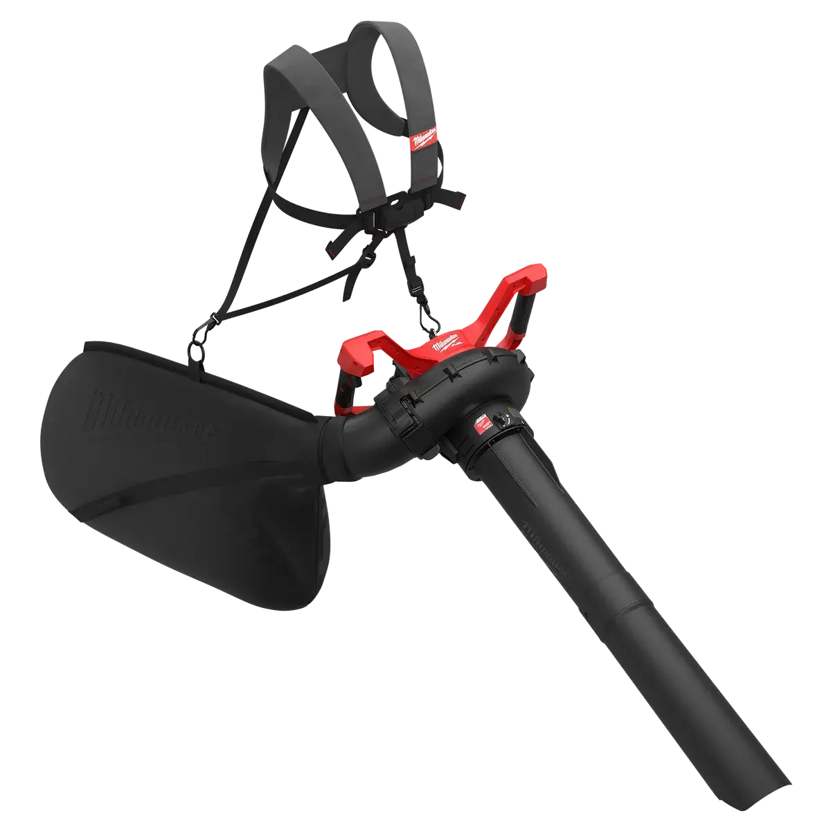 ハーネス、バッグ、長いノズルが付いたMilwaukee M18 FUELデュアルバッテリー粉砕バキューム