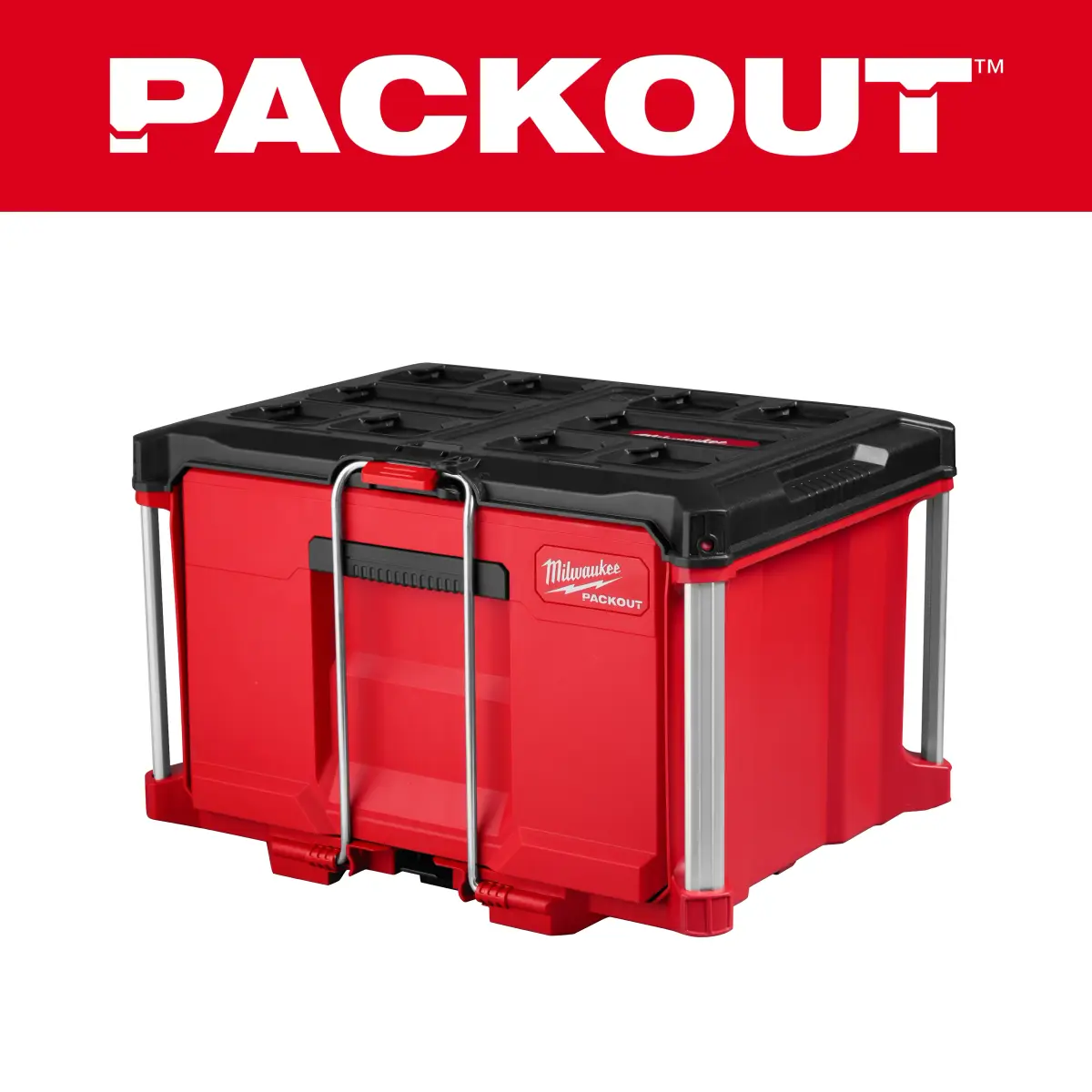 工具を収めたMilwaukee PACKOUTの引き出しボックス